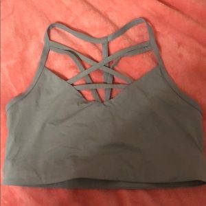 Pink sports bra